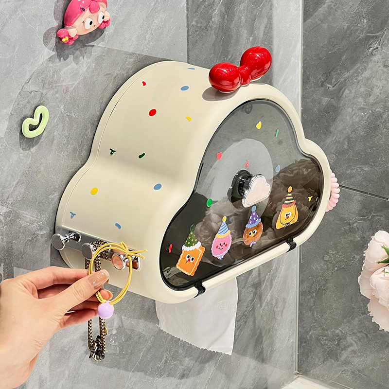 多巴胺卡通纸巾盒壁挂式