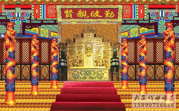 金殿戏曲布景戏曲舞台布景唱戏布景戏曲用品戏剧道具戏曲饰品