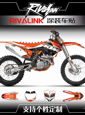 定制贴纸适用于11-15款KTM SX SXF EXC 125 250 350 450贴花版画
