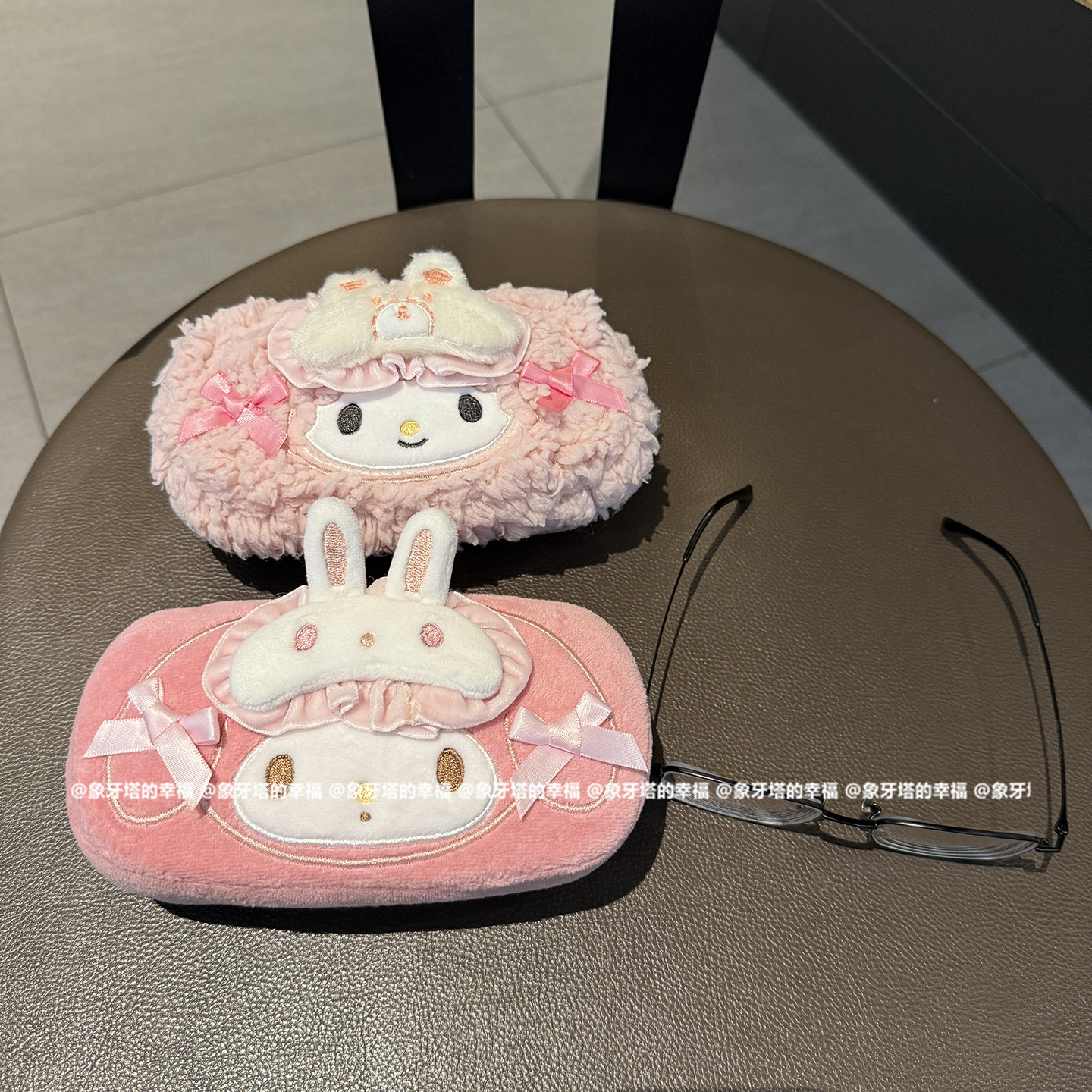 少女心可爱卡通毛绒小兔小羊大眼镜盒防摔防压墨镜太阳镜收纳盒,收纳整理,眼镜收纳盒,淘宝优惠券,粉丝福利购,淘宝优惠卷