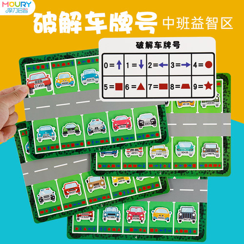 数字译码训练逻辑思维全脑教具