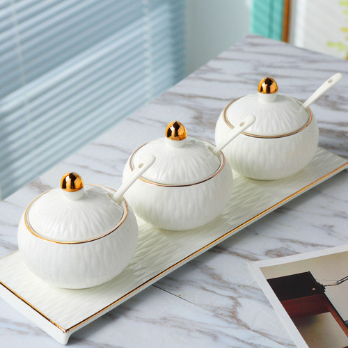 陶瓷厨房用品调料盒套装