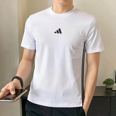 阿迪达斯短袖男运动休闲T恤
