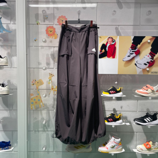 直筒宽松工装 款 2024春季 JE8583 阔腿裤 运动休闲长裤 裤 阿迪达斯女裤