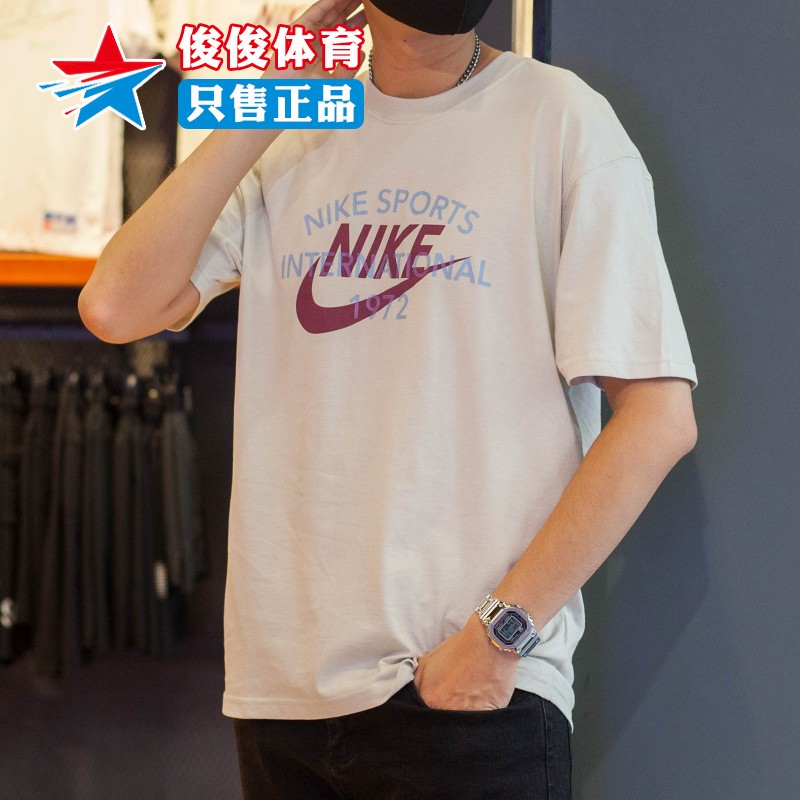 Nike耐克纯棉印花透气圆领T恤