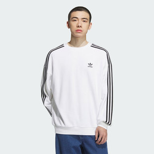 adidas阿迪达斯OVERSIZE三叶草运动套头衫秋冬男圆领卫衣KD1834