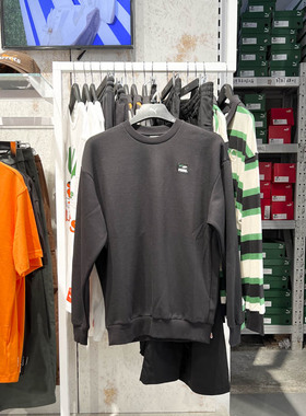 PUMA彪马男子2024秋季新款户外运动舒适简约卫衣套头衫 628144-01