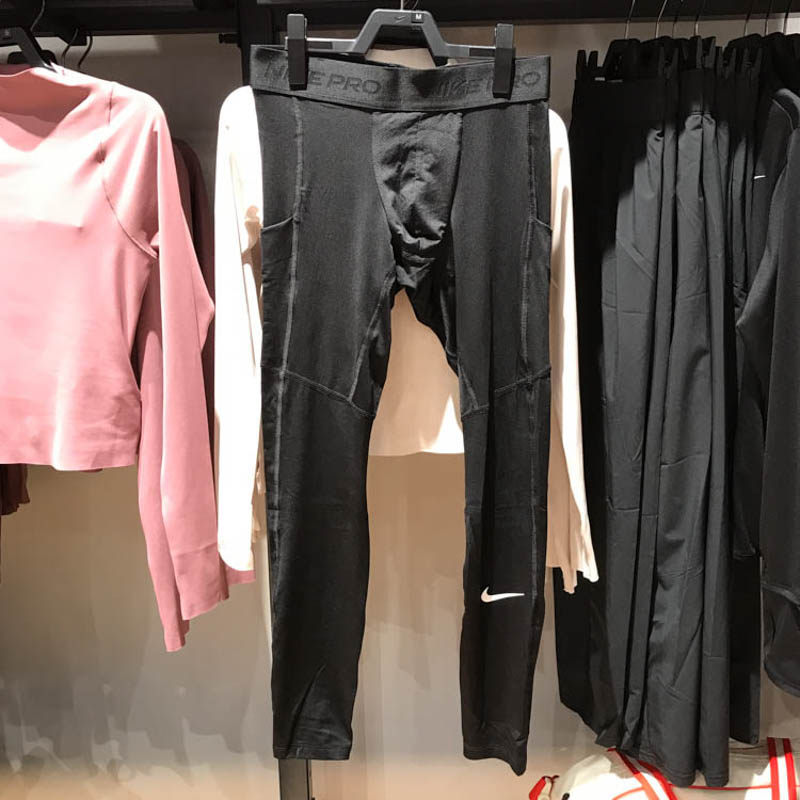 NIKE耐克男款2024春季新紧身跑步透气速干健身运动长裤FB7953-010