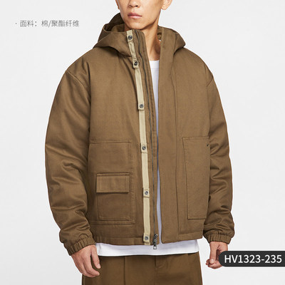 Nike/耐克正品2026冬季新款男士保暖连帽日常梭织外套HV1323-235