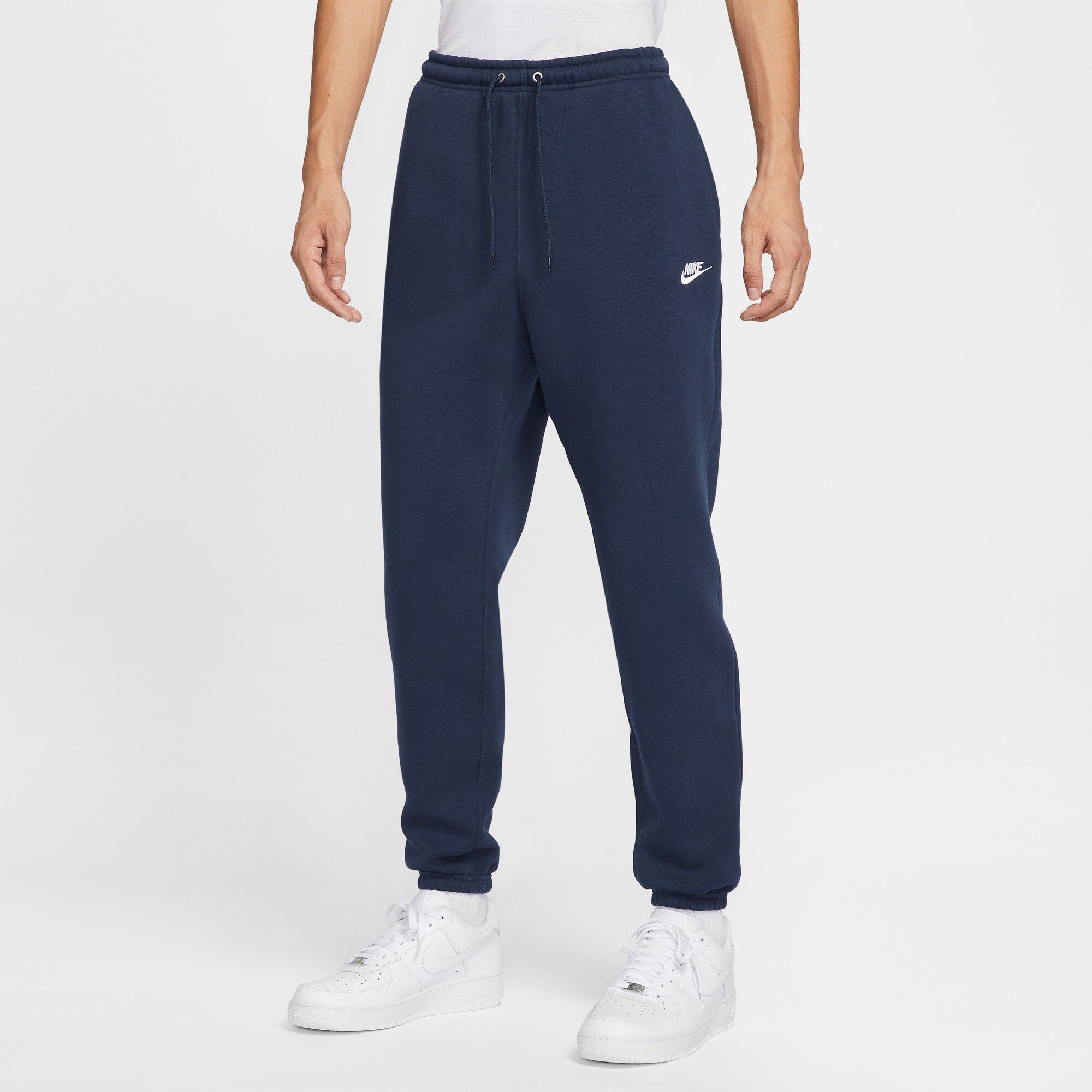 Nike耐克男裤2025冬季运动裤加绒卫裤宽松收口针织长裤FN3809-451