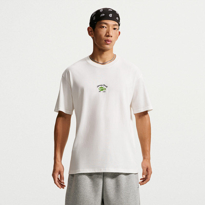 NIKE耐克2026年新款男子运动休闲印花白色短袖篮球T恤 IM5057-133