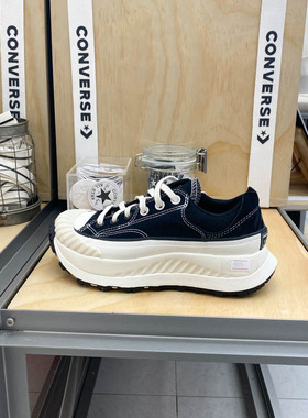 Converse匡威男鞋2024春季款厚底低帮帆布鞋机能风休闲鞋 A06557C