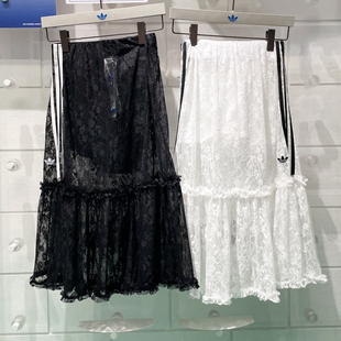 阿迪达斯女裙2025夏季新款时尚透气运动休闲半身裙KD2288 KD2289