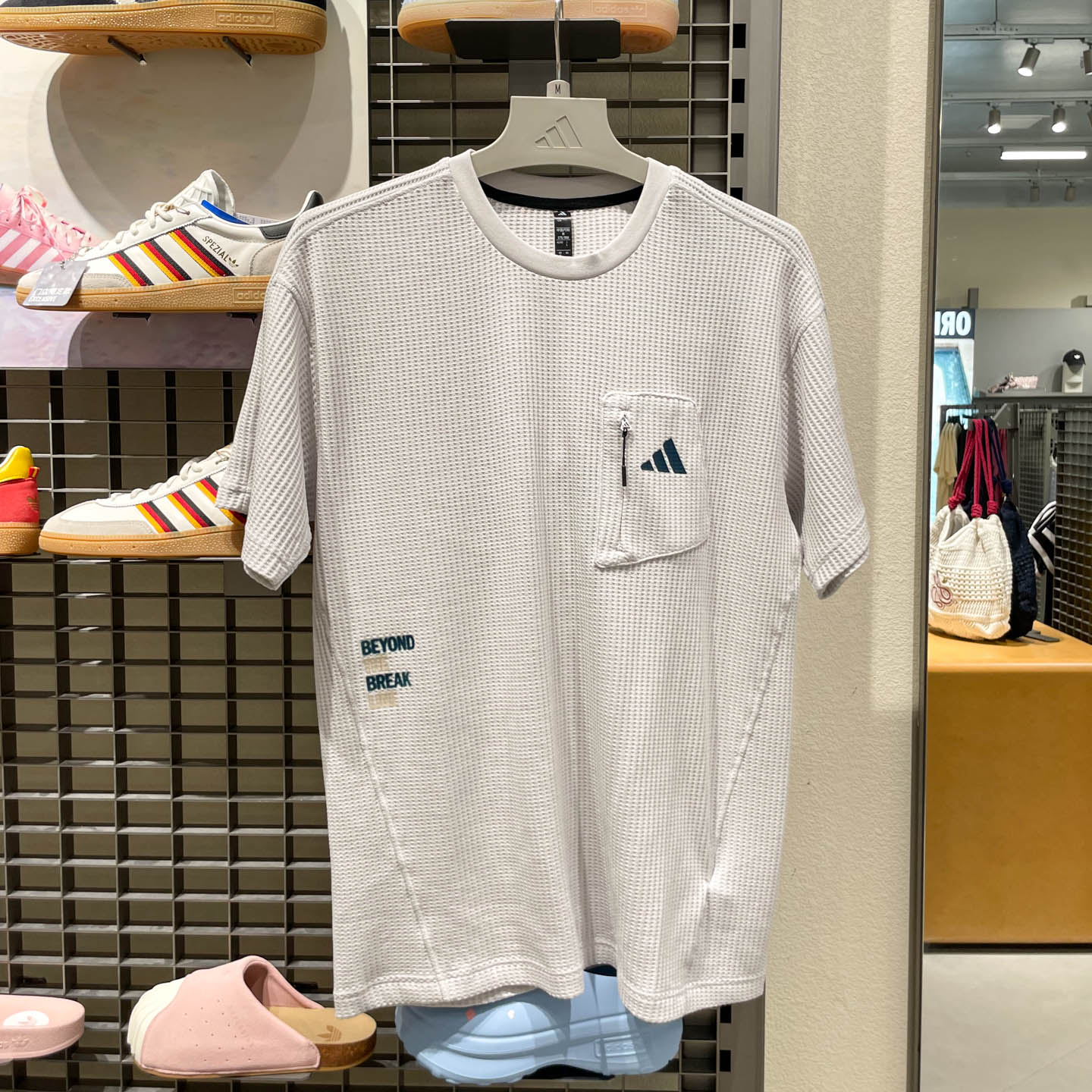 Adidas阿迪达斯男装2026秋季款M LOGO TEE2华夫格复古短袖 LE1237
