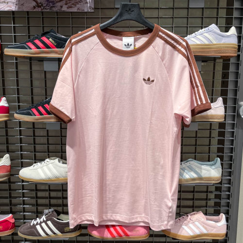 阿迪达斯三叶草男装夏季新款3S TEE 亲肤针织运动短袖T恤KG6321