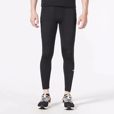 耐克梭织紧身速干健身运动长裤