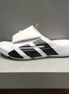 Adidas阿迪达斯男女鞋新款魔术贴休闲鞋轻便一字拖运动拖鞋JS3584