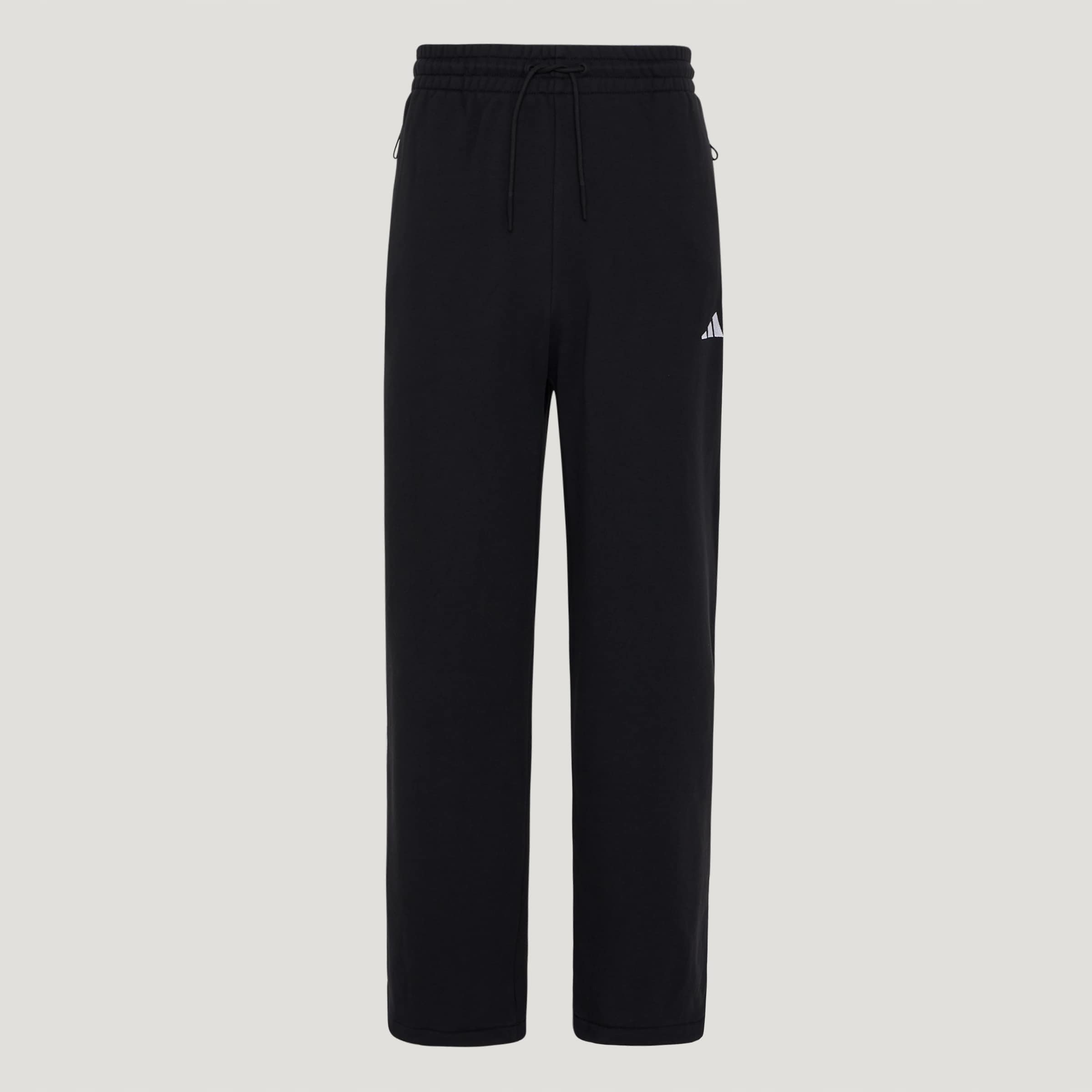 Adidas阿迪达斯春季男子卫裤刺绣小标针织舒适百搭直筒长裤KW0655
