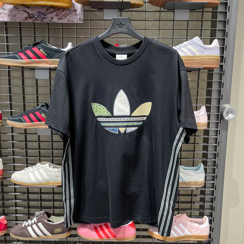 阿迪达斯三叶草男装2026春季新款TOUR TEE SS 宽松短袖T恤KW5671
