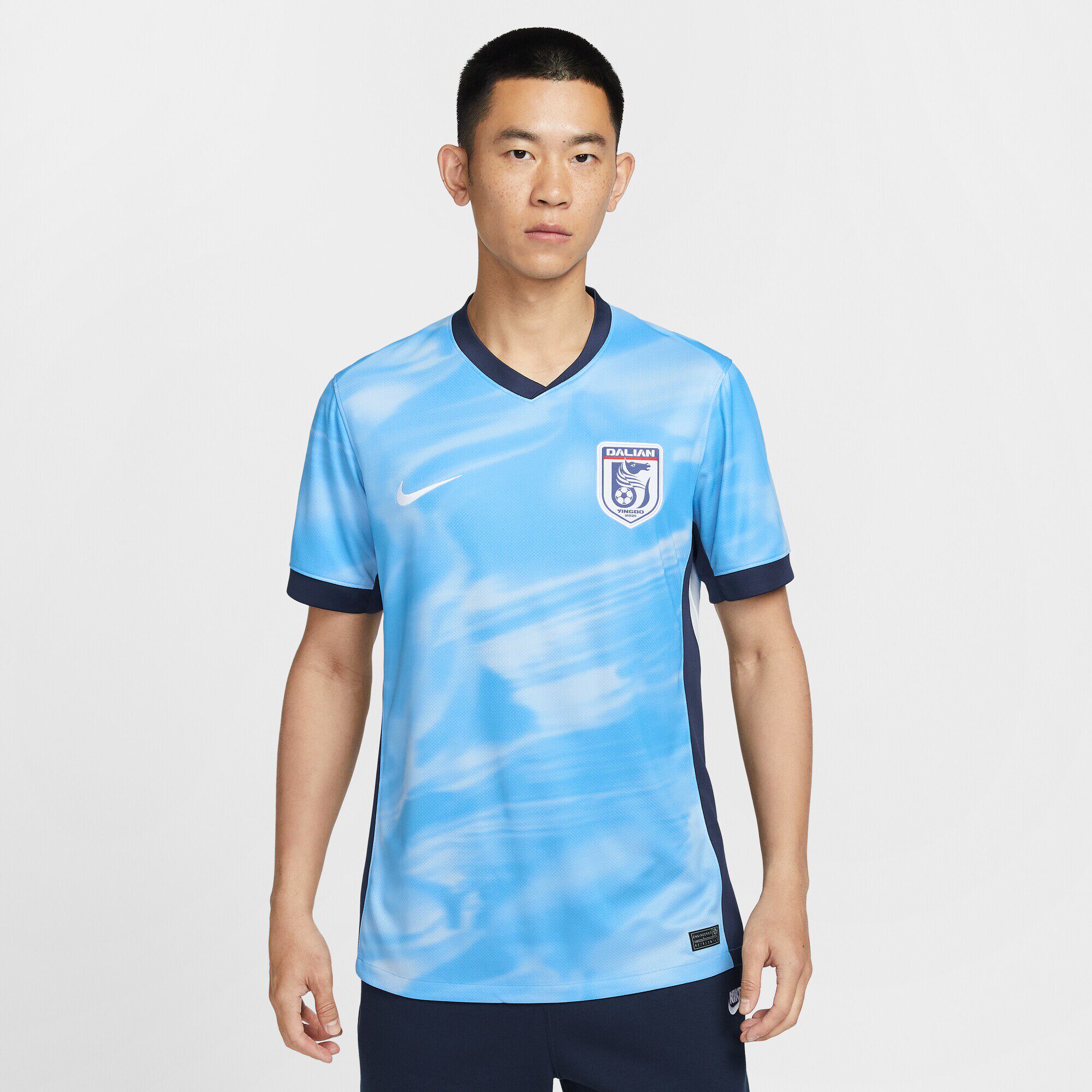 NIKE耐克新款2026赛季大连英博男速干短袖足球球衣春 IQ0489-412