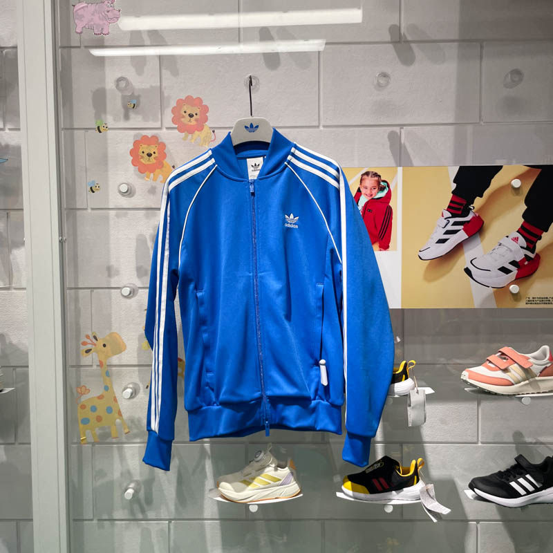 阿迪达斯三叶草男装2024春新款立领棒球服休闲运动夹克外套IL2493