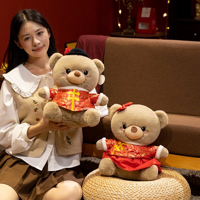五叶草高档压床娃娃结婚公仔