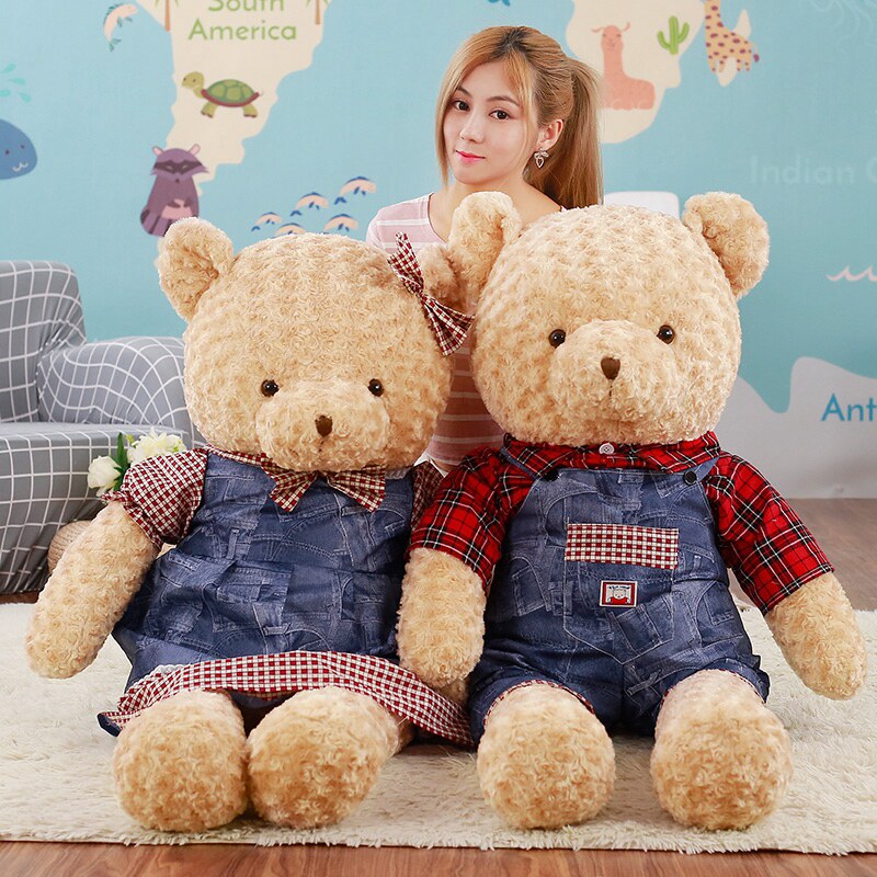 大号可爱泰迪熊情侣公仔毛绒玩具女生娃娃抱抱熊床上睡觉抱枕玩偶