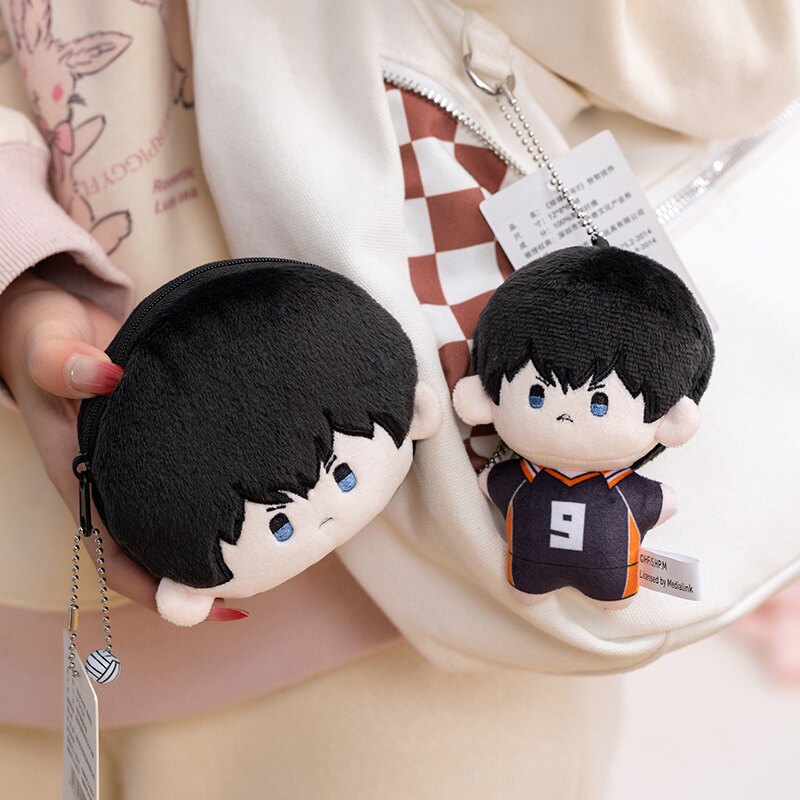 二次元动漫周边排球少年毛绒公仔玩偶钥匙扣挂件棉花娃娃小挂件女