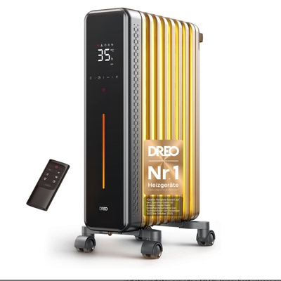 德国代购Dreo Oil Radiator Electric Heater  2000 W 油汀取暖器