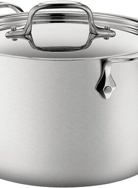 美国代购All-Clad BD552043 D5 18/10不锈钢汤锅5层复合结构