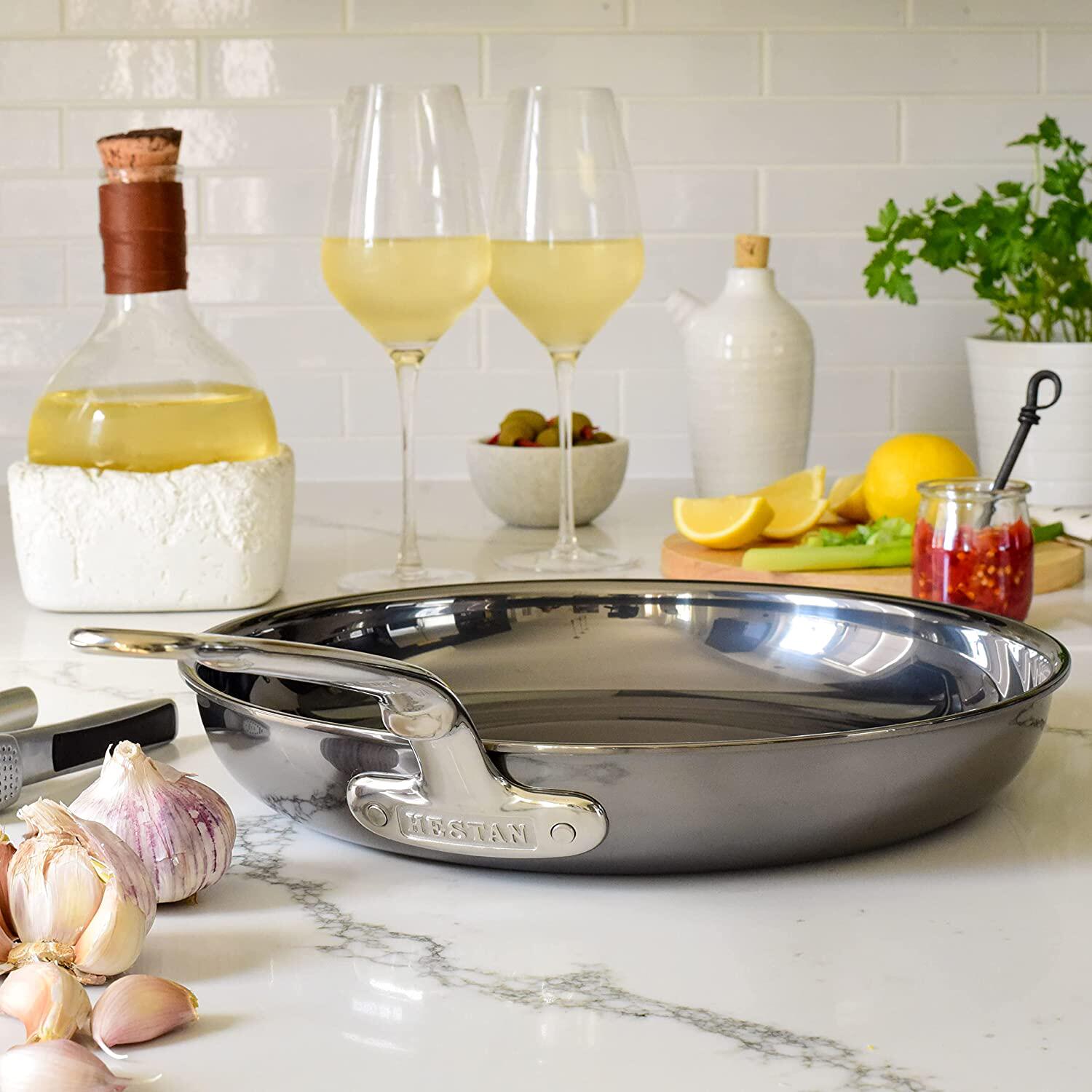 美国代购Hestan NanoBond Titanium Skillet钛金属不锈钢不粘煎锅