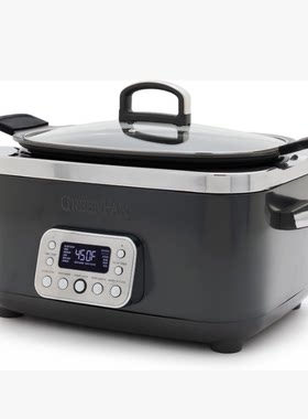 美国代购GreenPan Elite 14-in-1 Slow Cooker 不粘慢炖锅 110v