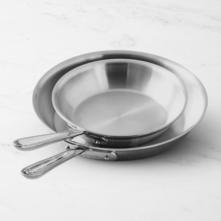 美国代购 All-Clad d5 Deep Skillet pan 不锈钢煎锅5层复合结构