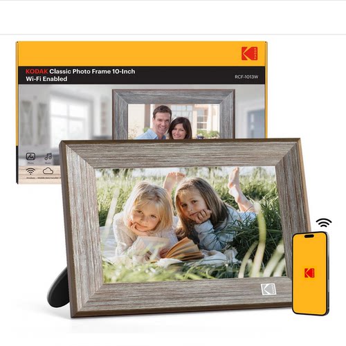 美国代购KODAK Wooden WiFi Digital Picture Frame电子相框 110v