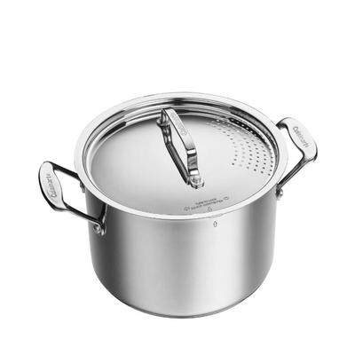 美国代购Cuisinart Stainless Steel Pasta Pot 汤锅面条滤水锅