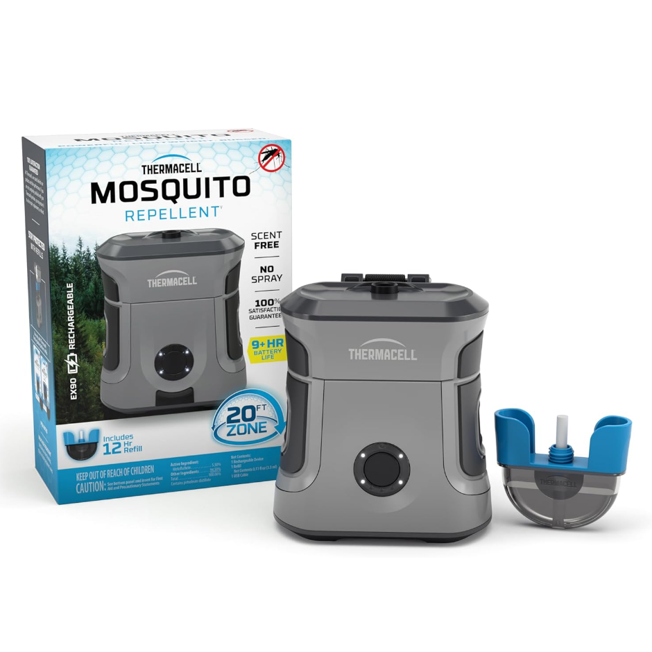 美国代购Thermacell Mosquito Repellent EX90 9小时电池驱蚊器