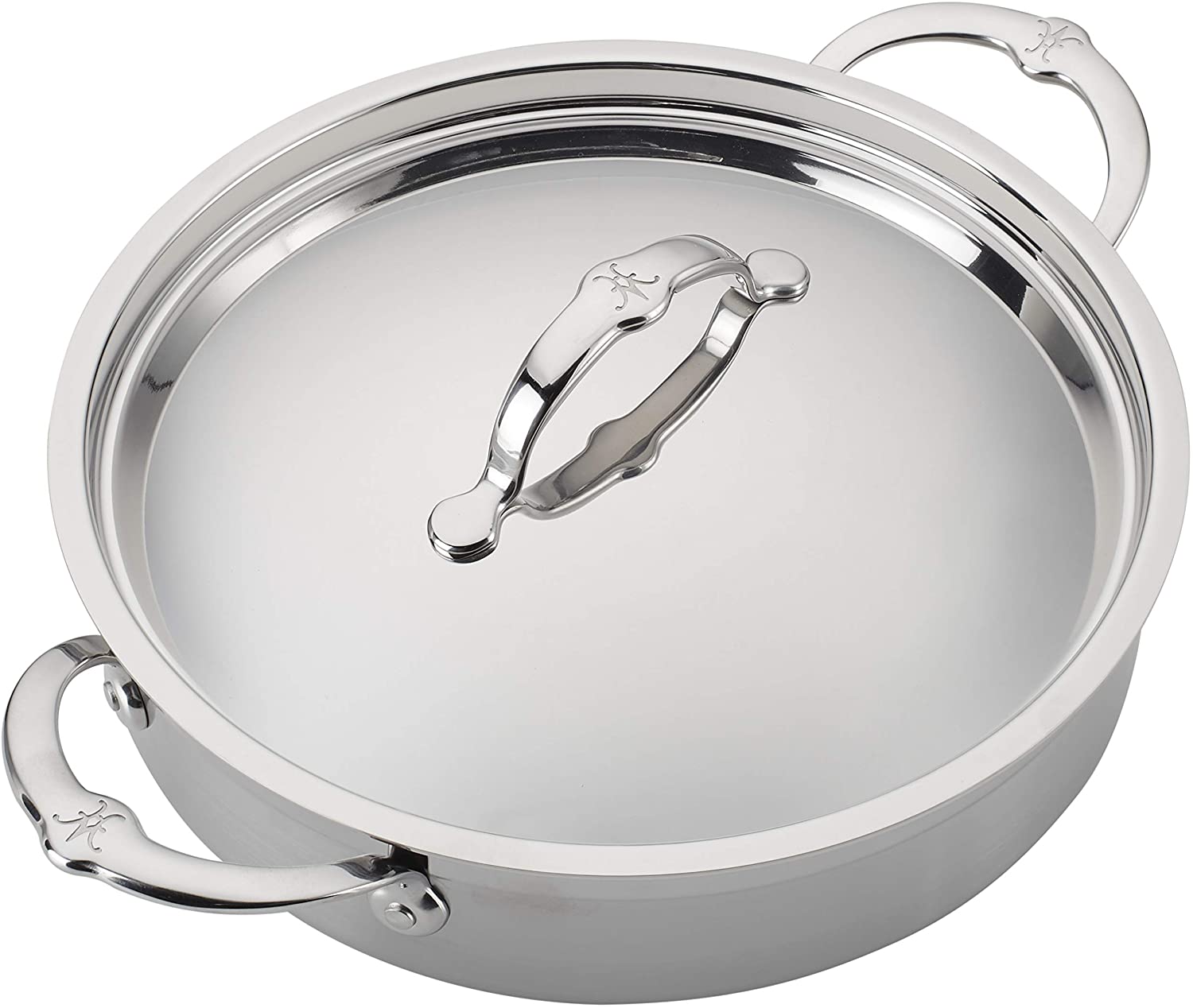 美国代购Hestan ProBond Sauteuse 不锈钢炖锅3.5夸脱意大利制造
