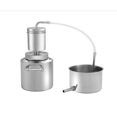 美国代购LETIME KD5 Hydrosol Distiller 不锈钢鲜花精油蒸露设备