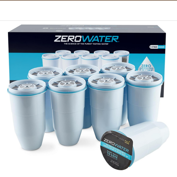 美国代购 Zerowater 零水 净水壶第二代滤芯单孔 5级过滤 NSF认证