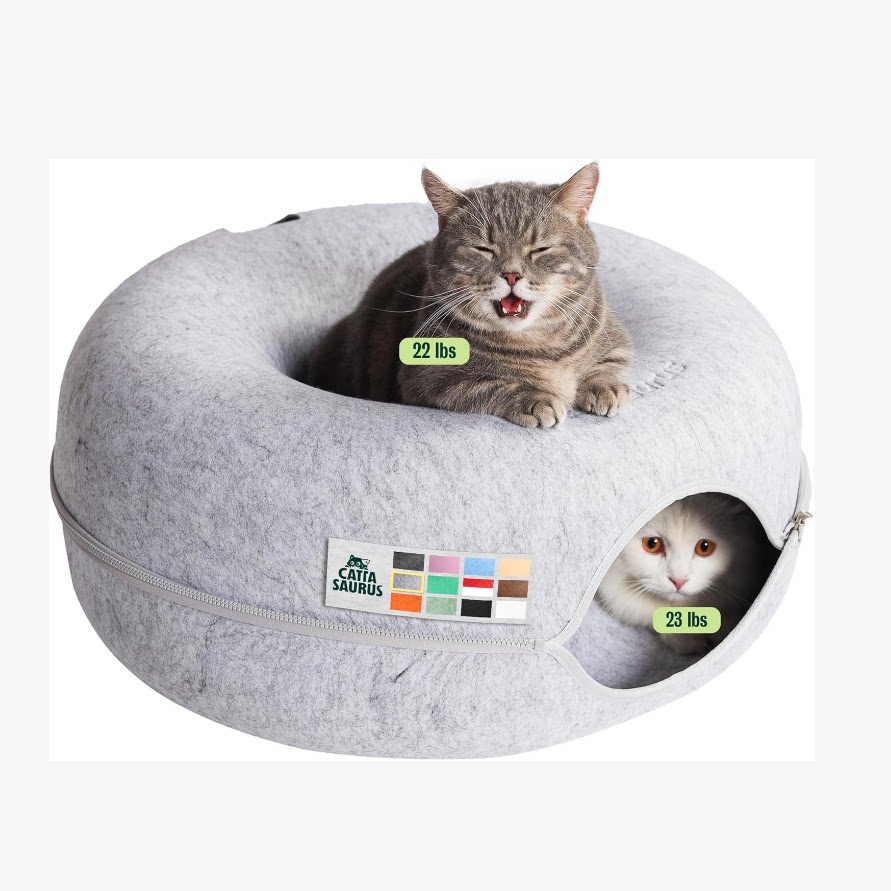 美国代购Cattasaurus Peekaboo Cat Cave Large Cats 大型猫猫窝