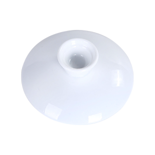 茗峰 陶瓷功夫茶具 黑陶盖碗盖子高白瓷盖碗盖子三才碗盖子茶碗盖