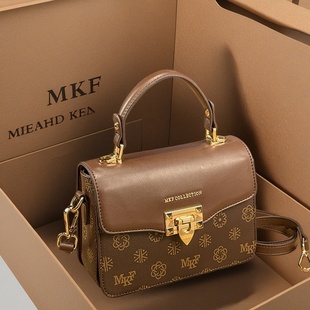 香港潮包包女轻奢真皮迷你小方包小众高级休闲手提斜挎包2025新款