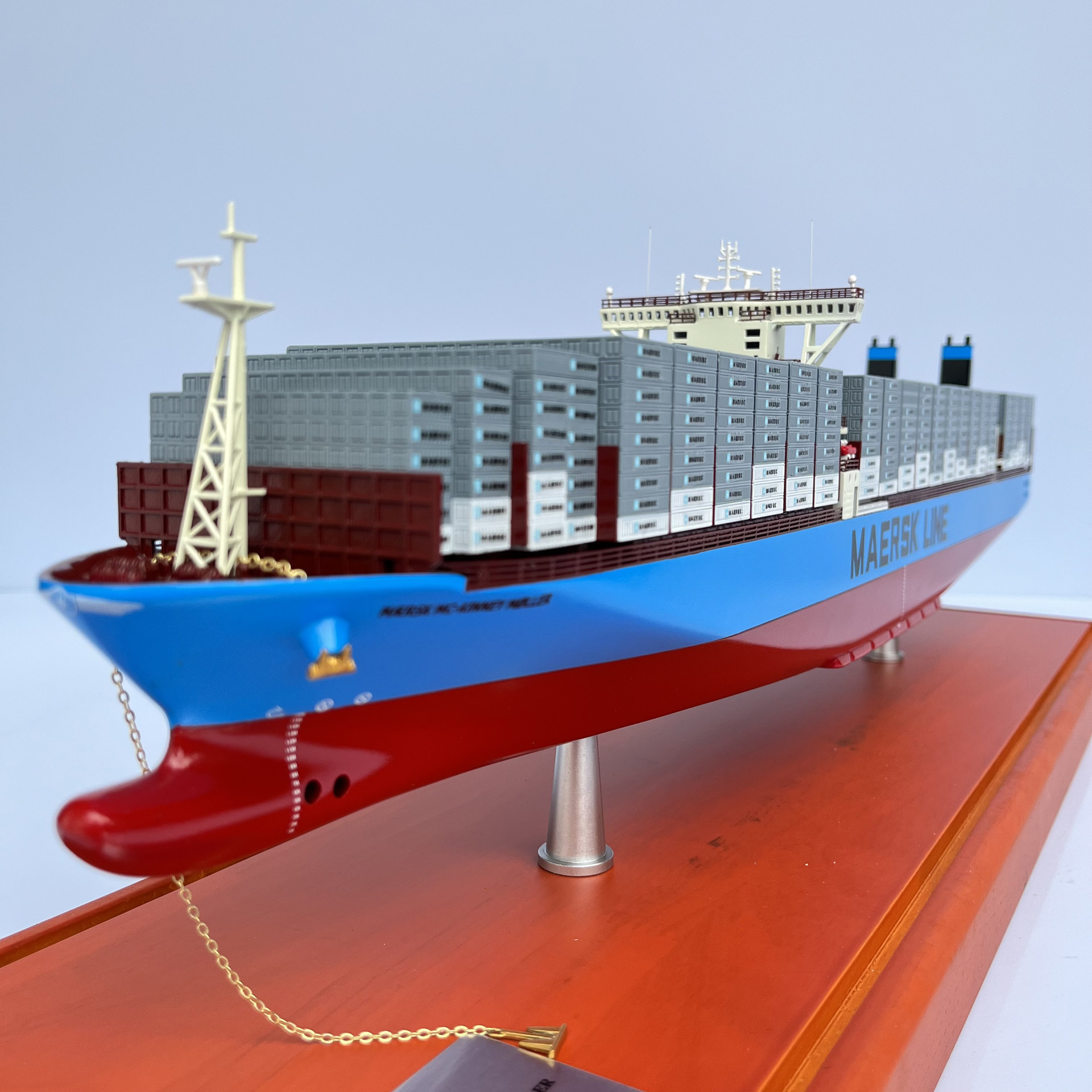 马士基maersk集装箱船海洋货运仿真合金模型摆件舰船纪念收藏包邮