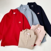 日系26新款 Danton半开襟休闲宽松立领下摆抽绳百搭长袖 卫衣