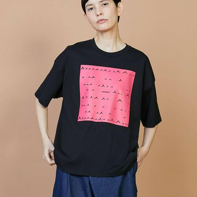 日系26夏新款前后印花休闲宽松纯棉圆领百搭短袖T恤男女