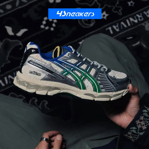ASICS x CARNIVAL GEL-Kayano 12.1 米白低帮复古运动休闲跑步鞋