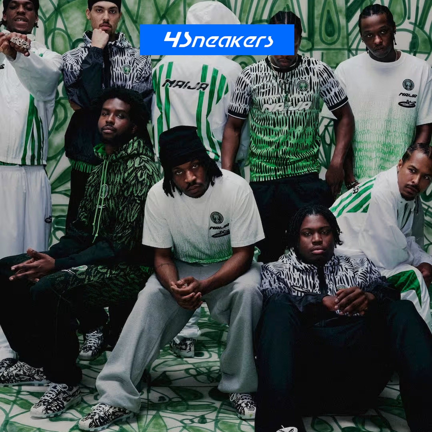 NIKE x Nigeria x Slawn耐克联名款短袖长裤卫衣IB5641-010