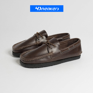 其乐CLARKS Godney Boat 一脚蹬时髦英伦复古休闲袋鼠鞋乐福靴子