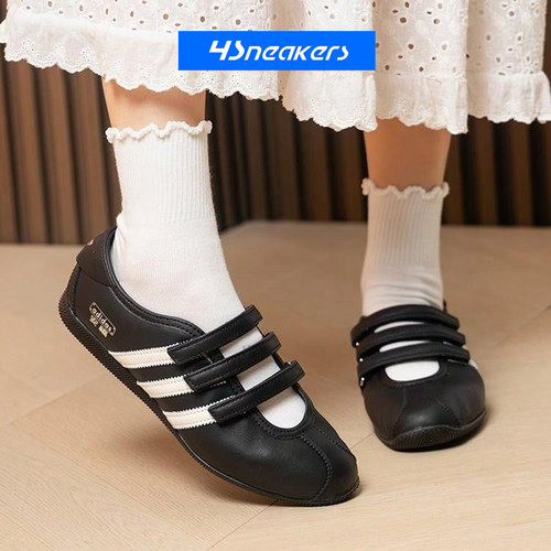阿迪达斯Adidas ANFU 安福女子薄底芭蕾复古休闲鞋KI7559/HQ5198