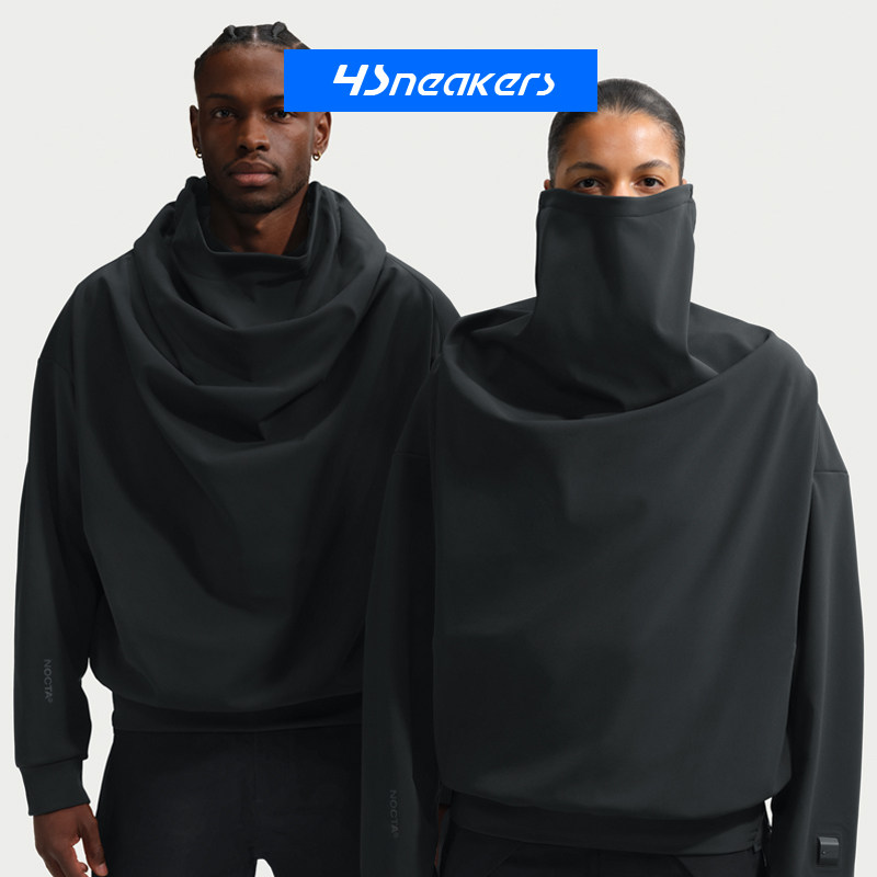 Nike x Nocta  联名FW25 Code纯黑荡领男款防水长袖T恤,运动服/休闲服装,运动卫衣/套头衫,淘宝优惠券,粉丝福利购,淘宝优惠卷